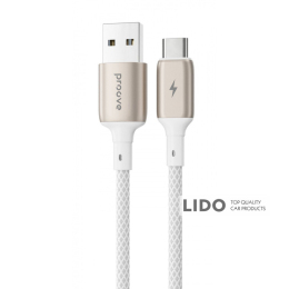 Кабель Proove Dense Metal USB to Type-C 2.4A (1m) білий