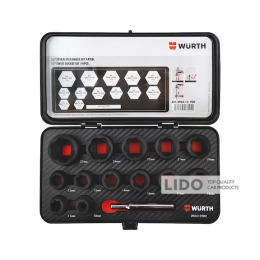 Набір головок спіральних Wurth 1/2ZO 14шт