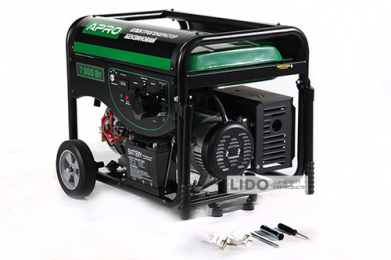 Генератор Apro бензиновий 4-х тактний GG-70Е 7.0/7.5 кВт електрозапуск