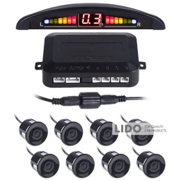 Парковочная система Pulso LP-10180 LED 8 датчиков D=22мм black