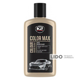 Поліроль восковий для кузова K2 Color Max чорний 250мл