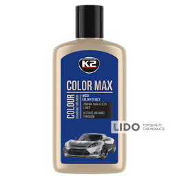 Поліроль восковий для кузова K2 Color Max синій 250мл