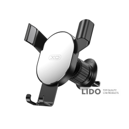 Тримач телефону автомобільний XO 126 Mirror Face Gravity Air Outlet Latch Bracket чорний