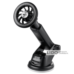 Держатель телефона автомобильный Brevia DashArm MagRING с присоской, пелескоп 132-182мм, магнитный Magsafe, черный