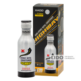 Атомарный кондиционер металла Xado HighWay от износа двигателя с ревитализантом 225мл