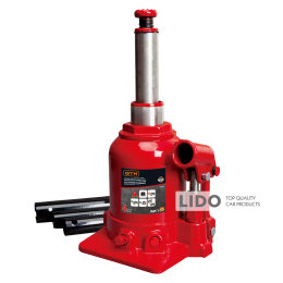 Домкрат гідравлічний пляшковий GTM TF0402 4т 150-370мм двохштоковий