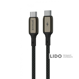 Кабель Proove Dense Metal Type-C to Type-C 60W (1m) чорний