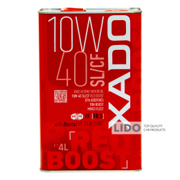 Моторное масло Xado Atomic Oil Red Boost 10W-40 4л
