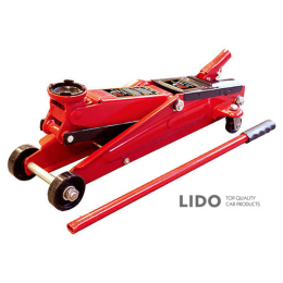 Домкрат гідравлічний підкатний GTM T83003C 3т 1З5-400мм з поворотною ручкою