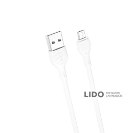 Кабель XO USB to Micro USB 2,1А 2м білий