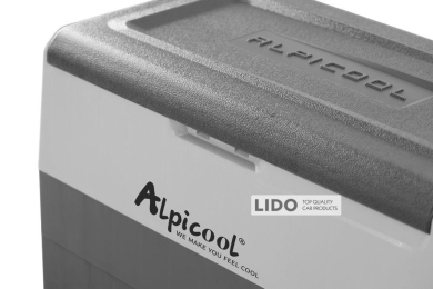 Компресорний автохолодильник Alpicool T60.  Режим роботи  +20℃ до -20℃. (двокамерний).