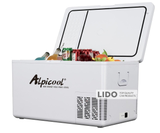 Компресорний автохолодильник Alpicool BCD35 (З морозильною камерою, 35 літрів). Охолодження до -20℃