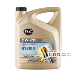 Олива моторна K2 Hybrid Oil 0W-20 5л