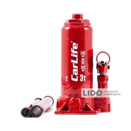 Домкрат гидравлический бутылочный CarLife 3т 180-340мм