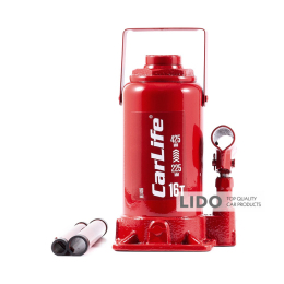 Домкрат гидравлический бутылочный CarLife 16т 225-425мм