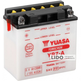 Аккумулятор МОТО Yuasa 12V 8,4Ah YuMicron Battery (сухозаряжений) YB7-A [+ -]