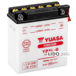 Аккумулятор МОТО Yuasa 12V 5,3Ah  YuMicron Battery (сухозаряжений) YB5L-B [- +]