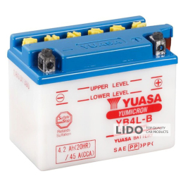 Акумулятор МОТО Yuasa 12V 4,2Ah  YuMicron Battery (сухозаряжений) YB4L-B [- +]