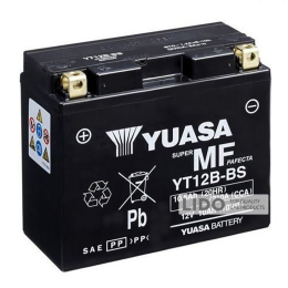 Аккумулятор МОТО Yuasa 12V 10,5Ah MF VRLA Battery (сухозаряжений) YT12B-BS [+ -]