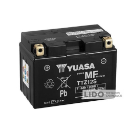 Акумулятор МОТО Yuasa 12V 11,6 Ah MF VRLA Battery AGM (сухозаряжений) TTZ12S [+ -]