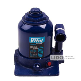 Домкрат гидравлический телескоп Vitol 4т 2хцилиндр макс. подъем 390 мм