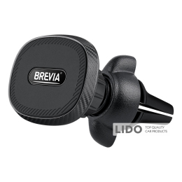 Держатель телефона автомобильный Brevia AirClip MagStrong на дефлектор, 6 магнитов, черный