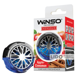 Освежитель воздуха WINSO Merssus, на дефлектор с регулировкой интенсивности, 18мл., Apple Cinnamon,