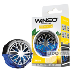 Освежитель воздуха WINSO Merssus, на дефлектор с регулировкой интенсивности, 18мл., Lemon,