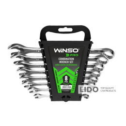 Набор ключей Winso PRO комбинированные CR-V 8шт 8-19мм
