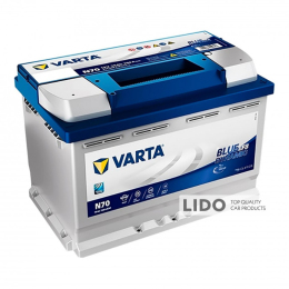 Акумулятор Varta 70Ah/12V Blue Dynamic EFB N70 [- +]