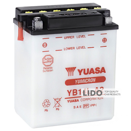 Аккумулятор МОТО Yuasa 12V 14,7Ah YuMicron Battery (сухозаряжений) YB14L-A2 [- +]