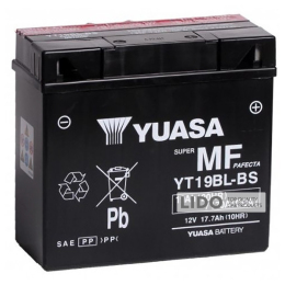 Акумулятор МОТО Yuasa 12V 19Ah MF VRLA Battery (сухозаряжений) YT19BL-BS [- +]