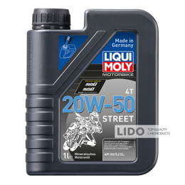 Моторное масло Liqui Moly Motorbike 4T 20W-50 Street 1л