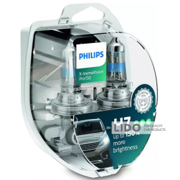 Галогенова лампа Philips H7 X-tremeVision Pro150 12V 55W PX26d