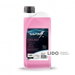 Антифриз Wolf Coolant Longlife G12+ -36°C розовый готовый 1л