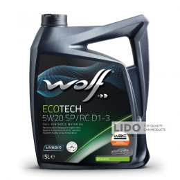 Моторное масло Wolf Ecotech D1-3 5W-20 5л