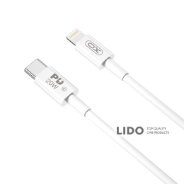 Кабель XO Type-C to Lightning 20W 1м білий