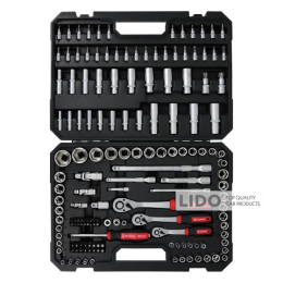 Набор головок торцевых Wurth с трещотками, 1/4+3/8+1/2