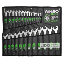 Набор ключей Winso PRO комбинированные CR-V 26шт 6-32мм