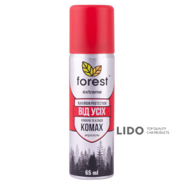 Спрей-репелент Forest Extreme від усіх літаючих та повзаючих комах 65мл аерозоль