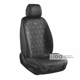 Комплект преміум накидок для сидінь CarLife Racer, black