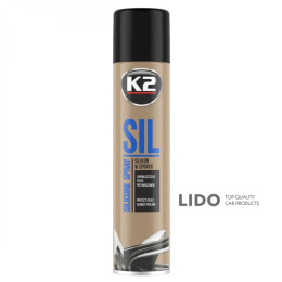 Смазка силиконовая K2 Sil Aero для резины и пластика жидкая прозрачная аэрозоль 300мл