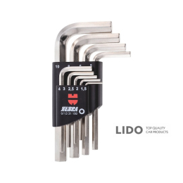 Набор ключей Wurth Zebra Г-образных HEX, SW 1,5-10мм 9шт