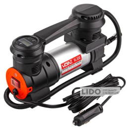 Компресор автомобільний VOIN 150psi/15A/40л/Автостоп/прикурювач/ліхтар