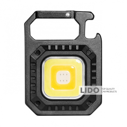 Аккумуляторный LED фонарик W5130 с Type-C Ncase (7 режимов, карабин, магнит)