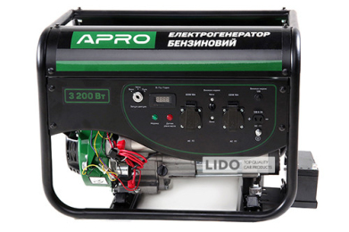 Генератор Apro бензиновий 4-х тактний 3.0/3.2 кВт електрозапуск