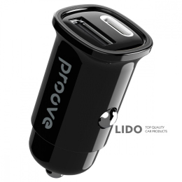 Автомобильное зарядное устройство Proove Flash 30W (Type-C+USB) черный