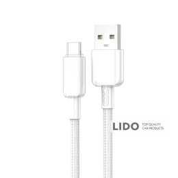 Кабель XO PVC Shiny Colorful USB to Micro USB 5А 1м білий