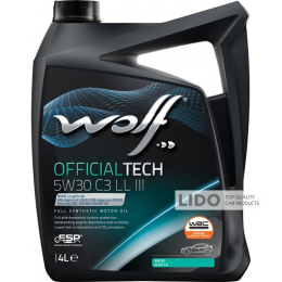 Моторное масло Wolf Official Tech 5W-30 C3 LL III 4л
