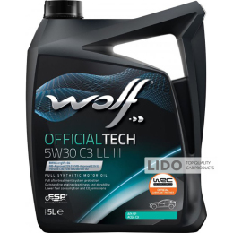 Моторное масло Wolf Official Tech 5W-30 C3 LL III 5л